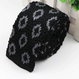 Fashion Men's Colourful Knitted Necktie Narrow 6CM Classic Woven Cravate Trendy Striped Skinny Ties For Dinner party Daily Wear