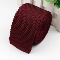 Fashion Men's Colourful Knitted Necktie Narrow 6CM Classic Woven Cravate Trendy Striped Skinny Ties For Dinner party Daily Wear