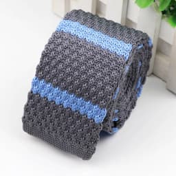 Fashion Men's Colourful Knitted Necktie Narrow 6CM Classic Woven Cravate Trendy Striped Skinny Ties For Dinner party Daily Wear