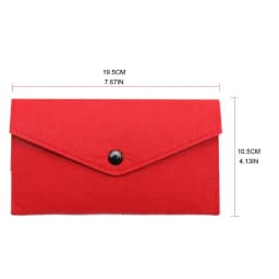 Unisex Portable Felt Coin Purse Multifunction Cards Wear-Resistant Phone Bag Mobile Phone Passport Storage Pocket Change Bag