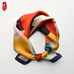 Retro little natural silk scarf women printed flower 100% real silk high quality 50cm small square head scarves lady luxury gift