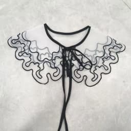 Women Lace Fake Collar For Shirt Detachable Collars Blouse Cloud Shoulder Doll Collar Mesh Embroidery Hollow False Collar