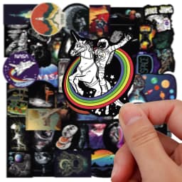 10/30/50PCS Cool Outer Space Astronaut Graffiti Stickers Skateboard Fridge Guitar Laptop Motorcycle Cartoon DIY Decal Sticker