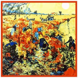 90*90cm Luxury Brand Women Silk Scarfs Van Gogh Painting Square Scarves Spring Summer Shawls For Ladies