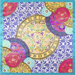 90*90cm Luxury Brand Women Silk Scarfs Van Gogh Painting Square Scarves Spring Summer Shawls For Ladies