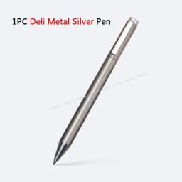 Deli Metal Rotating Gel Pen Signing Pens Pучка Caneta 0.5MM Business Office Stationery Supplies Smooth Refill for School