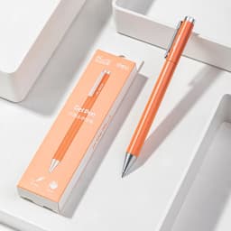 Deli Metal Rotating Gel Pen Signing Pens Pучка Caneta 0.5MM Business Office Stationery Supplies Smooth Refill for School