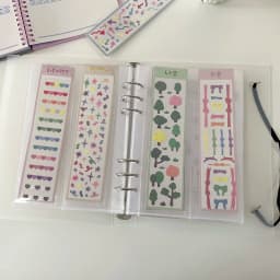 SKYSONIC A5 Binder Ring Collect Book Korea Idol Photo Organizer Journal Diary Agenda Planner Bullet Cover School Stationery