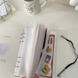 SKYSONIC A5 Binder Ring Collect Book Korea Idol Photo Organizer Journal Diary Agenda Planner Bullet Cover School Stationery