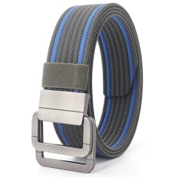 110-170cm Long Punk Canvas Belt New Men Women Jeans Decorative Double Ring Metal Buckle Belt Fashion Street Style Wild Waistband