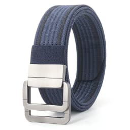 110-170cm Long Punk Canvas Belt New Men Women Jeans Decorative Double Ring Metal Buckle Belt Fashion Street Style Wild Waistband