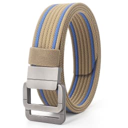 110-170cm Long Punk Canvas Belt New Men Women Jeans Decorative Double Ring Metal Buckle Belt Fashion Street Style Wild Waistband