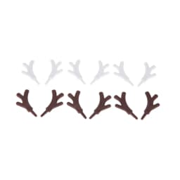 20Pcs Mini Plastic Branch Antlers Staghorns Snowman's Hands DIY Ornament Christmas Festival Holiday Party Crafts Home Decoration