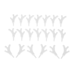 20Pcs Mini Plastic Branch Antlers Staghorns Snowman's Hands DIY Ornament Christmas Festival Holiday Party Crafts Home Decoration