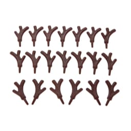 20Pcs Mini Plastic Branch Antlers Staghorns Snowman's Hands DIY Ornament Christmas Festival Holiday Party Crafts Home Decoration