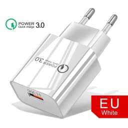 QC 3.0 Fast Charger For Samsung A10 A7 2018 J6 J4 Plus Huawei P Smart Plus Honor 9 lite 8X Mobile Phone Charging Micro USB Cable
