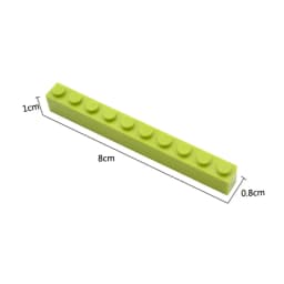 5/20/100pcs DIY Building Blocks 1x10 Thick Figures Bricks Educational Creative Toys for Children Size Compatible With Brands