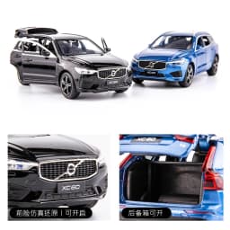 1:32 XC60 XC90 SUV Off-road Diecast Alloy Car Model Toy Cars Sound Light Pull Back Car Vehicle Children Toy Collection