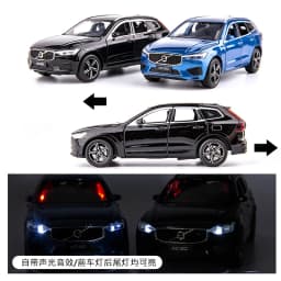 1:32 XC60 XC90 SUV Off-road Diecast Alloy Car Model Toy Cars Sound Light Pull Back Car Vehicle Children Toy Collection