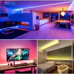 Double Row 5050 RGBW RGBWW RGB Cool White Warm White Flexible LED Strips DC12V 24V 5M/roll 120led/M 600LEDs 15mm PCB