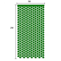 1*2M New Clover Tinsel Curtain Rain For Photo St. Patrick's Day Decoration Irish Festival Decor Green Backdrop Curtain Photozone
