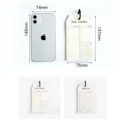 50 Sheets Simple Wireless Book, To Do List Daily Schedule Memo Pad, Steno Notebook Planner Agenda Office School Supplies A6456