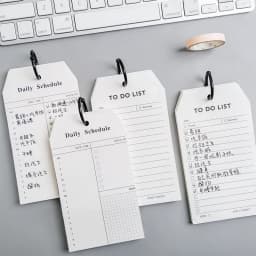 50 Sheets Simple Wireless Book, To Do List Daily Schedule Memo Pad, Steno Notebook Planner Agenda Office School Supplies A6456