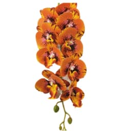 One Latex Butterfly Orchid Flowers 9 Heads Real Touch Good Quality Artificial Phalaenopsis Orchid