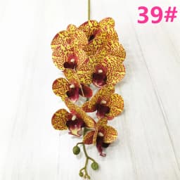 One Latex Butterfly Orchid Flowers 9 Heads Real Touch Good Quality Artificial Phalaenopsis Orchid