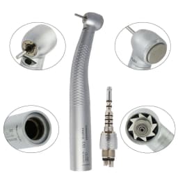 COXO Dental LED Fibre Optic High Speed Handpiece CX207-G Dental Air Turbine Coupling M6 Coupler/Adaptor YUSENDENT