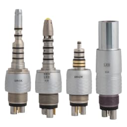 COXO Dental LED Fibre Optic High Speed Handpiece CX207-G Dental Air Turbine Coupling M6 Coupler/Adaptor YUSENDENT