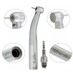 COXO Dental LED Fibre Optic High Speed Handpiece CX207-G Dental Air Turbine Coupling M6 Coupler/Adaptor YUSENDENT