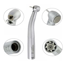 COXO Dental LED Fibre Optic High Speed Handpiece CX207-G Dental Air Turbine Coupling M6 Coupler/Adaptor YUSENDENT