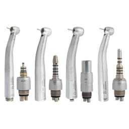 COXO Dental LED Fibre Optic High Speed Handpiece CX207-G Dental Air Turbine Coupling M6 Coupler/Adaptor YUSENDENT