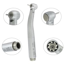 COXO Dental LED Fibre Optic High Speed Handpiece CX207-G Dental Air Turbine Coupling M6 Coupler/Adaptor YUSENDENT