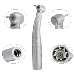 COXO Dental LED Fibre Optic High Speed Handpiece CX207-G Dental Air Turbine Coupling M6 Coupler/Adaptor YUSENDENT