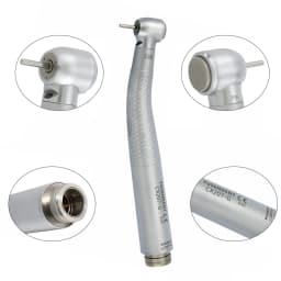 COXO Dental LED Fibre Optic High Speed Handpiece CX207-G Dental Air Turbine Coupling M6 Coupler/Adaptor YUSENDENT