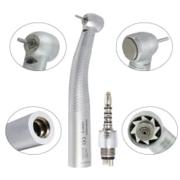 COXO Dental LED Fibre Optic High Speed Handpiece CX207-G Dental Air Turbine Coupling M6 Coupler/Adaptor YUSENDENT
