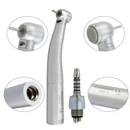 COXO Dental LED Fibre Optic High Speed Handpiece CX207-G Dental Air Turbine Coupling M6 Coupler/Adaptor YUSENDENT