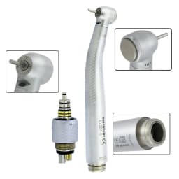 COXO Dental LED Fibre Optic High Speed Handpiece CX207-G Dental Air Turbine Coupling M6 Coupler/Adaptor YUSENDENT