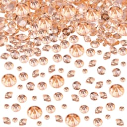 Rose Gold Table Confetti 4Sizes Wedding Crystals Acrylic Diamonds Rhinestones Vase Fillers for Birthday Baby Shower Party Tables