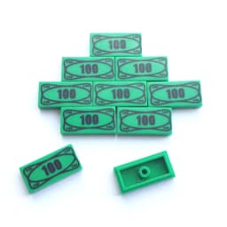 Golden Coin 7050 Utensil Coins Pirate Treasure accessory bricklink DIY building block brick assemble particles brickset