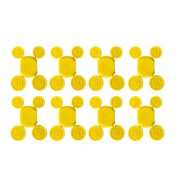 Golden Coin 7050 Utensil Coins Pirate Treasure accessory bricklink DIY building block brick assemble particles brickset