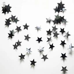 Iridescent Twinkle Little Star Moon Garland Holographic Hanging Streamers Party Decorations Glitter Crescent Garland EID Ramadan