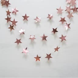 Iridescent Twinkle Little Star Moon Garland Holographic Hanging Streamers Party Decorations Glitter Crescent Garland EID Ramadan