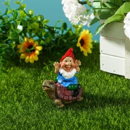Creative 1pcs Mini Gnome Snail Funny Resin Dwarfs Statue Cute DIY Bonsai Decoration For Desk Garden Sculpture Decor Dropshipping