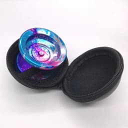 Professional YoYo bag EDC smooth Leather Velvet Pokimon belt hang key ring Case. For all yoyos under 44.5X57mm