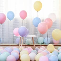 10pcs 10 inch 2.2g Macaron Love Balloons Wedding Valentine's Day Party Decoration Round heart-shaped latex balloons