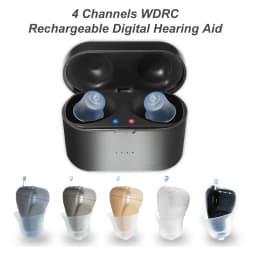 Rechargeable Hearing Aids Digital 4 Channels Portable Sound Amplifier 5 Colors Invisible SR41 Adjustable Audifonos