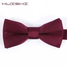 HUISHI 34 Colors Solid Fashion Bowties Groom Kids Formal Colourful Children Cravat Green Marriage Butterfly Wedding Bow Ties